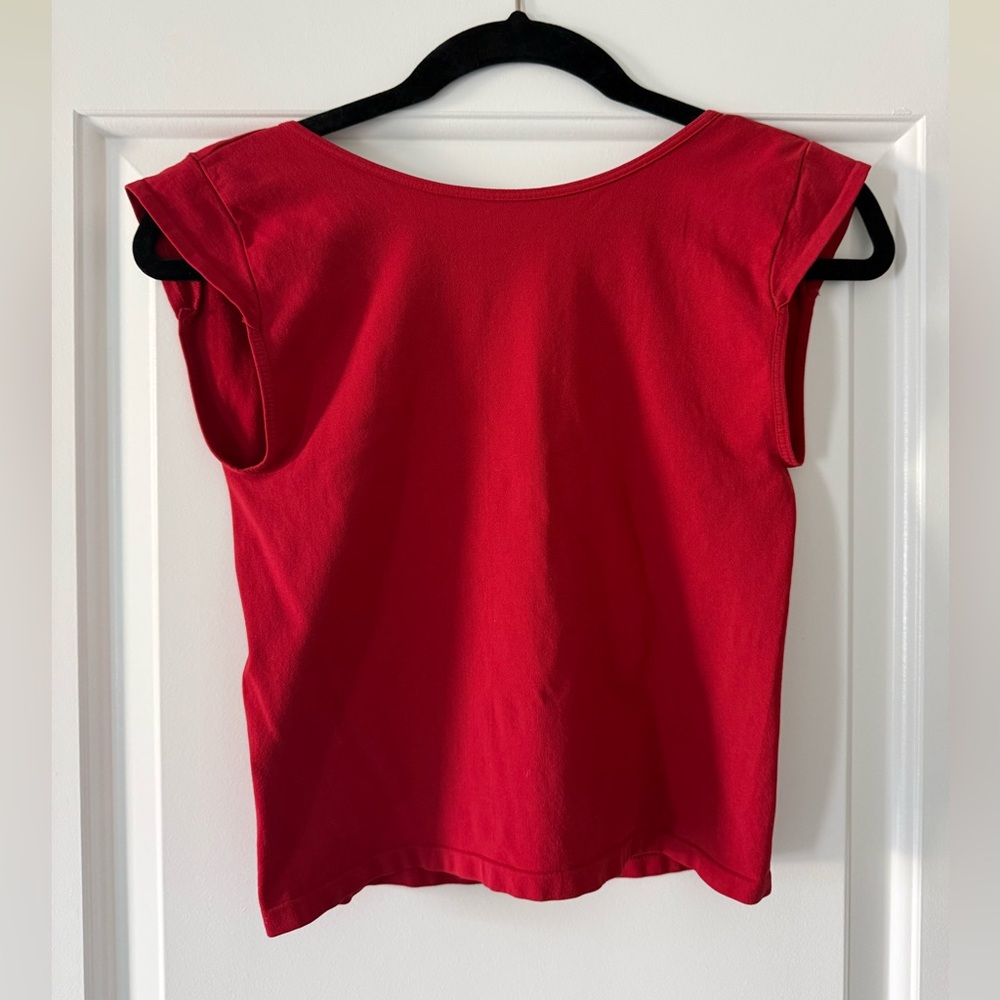 Free People Intimately Red Backless Top - Picture 2 of 4